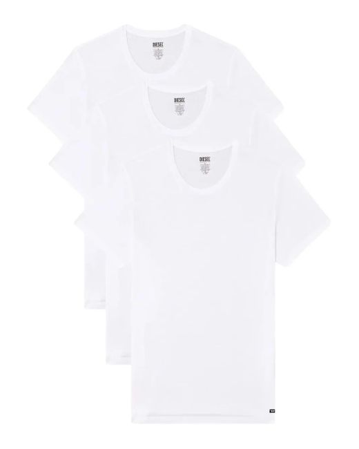 DIESEL White Randal-D-Box T-Shirt (Pack Of Three) for men