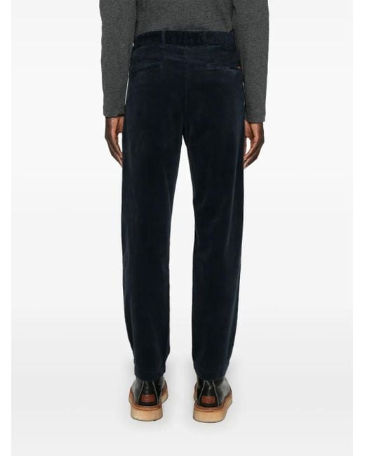 Boss Blue Corduroy Trousers for men
