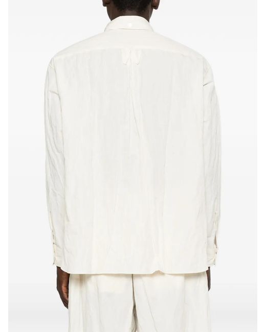 Willy Chavarria White Poplin Shirt for men