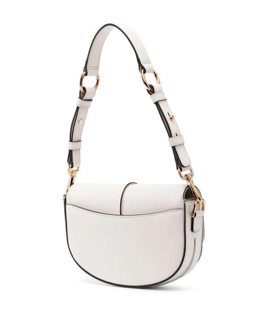 Tod's White Chic Mini Leather Crossbody Bag