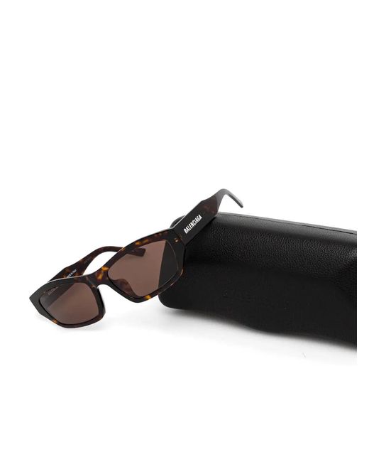 Balenciaga Brown Logo-Detail Sunglasses