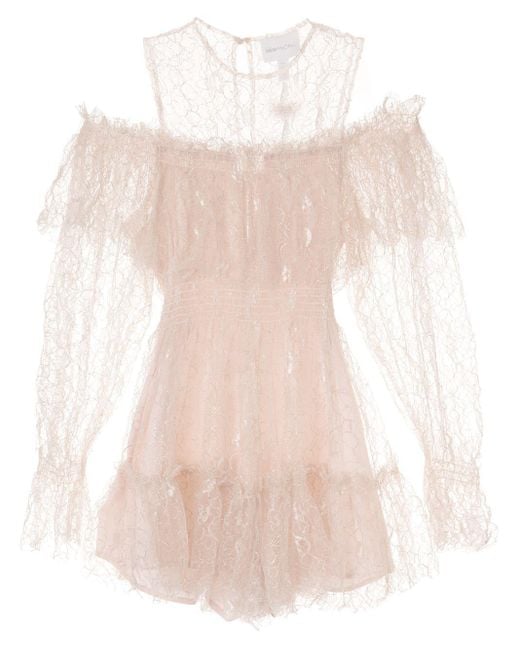 Alice McCALL Pink One In A Million Lace Playsuit