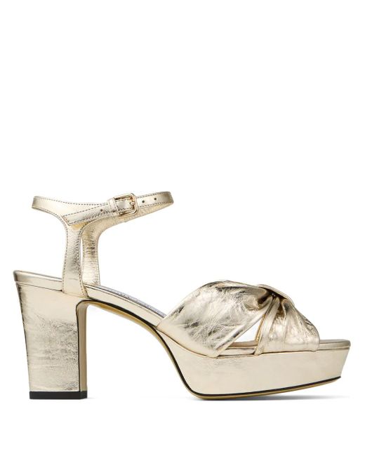 Jimmy Choo Natural 80Mm Heloise Sandals