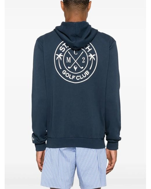 Mc2 Saint Barth Blue Danny Zip-Up Hoodie for men