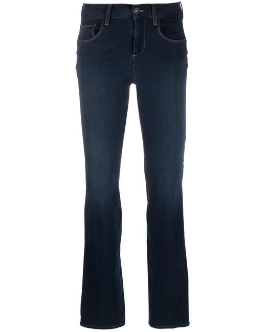 Liu Jo Blue Mid-Rise Bootcut Jeans
