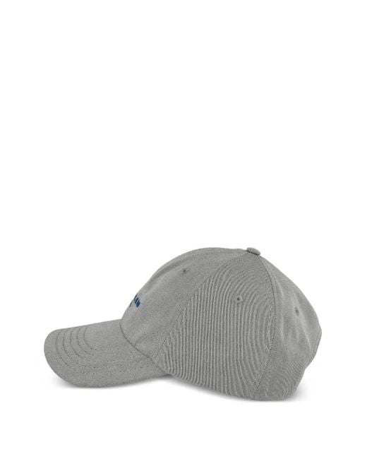 Gorra con letras del logo Stone Island de hombre de color Gray