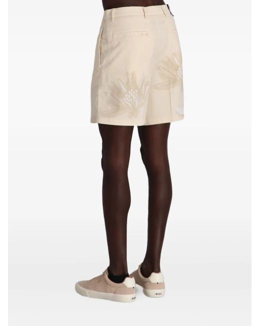 Boss Natural Pressed-Crease Shorts for men