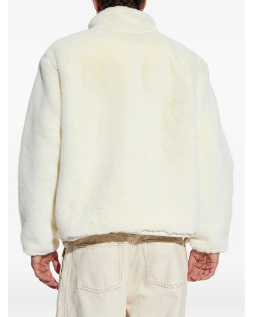 Casablanca White Tennis Mascot Half-Zip Sweatshirt for men