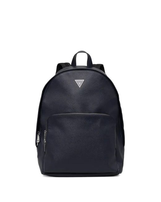 Guess Blue Certosa Textured Backpack for men