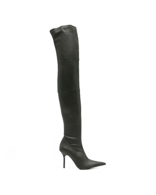 Patrizia Pepe White Stretch-Nappa Over-The-Knee Boots
