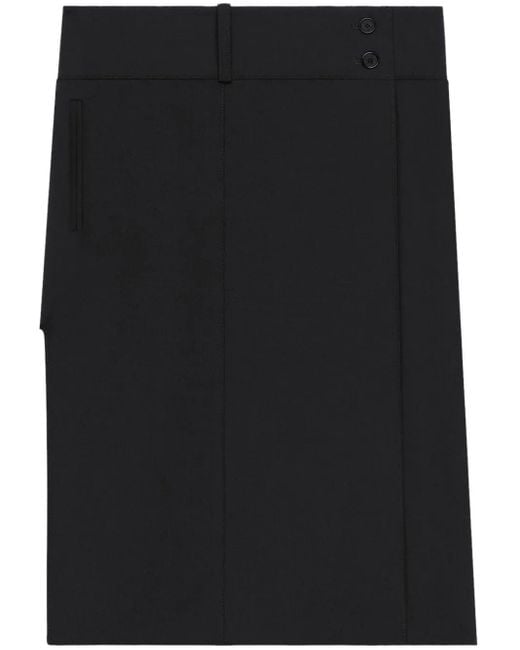 Courreges Black Belted Skirt