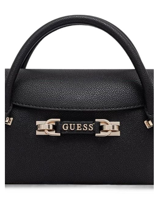 Guess Black Sac Cabas Sophia À Texture Grainée