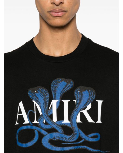 Amiri Katoenen T-shirt Met Print in het Black voor heren