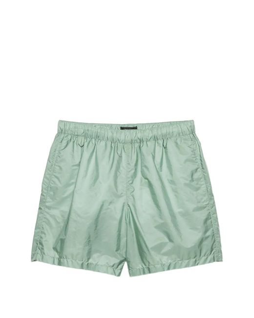 Prada Green Re-Nylon Swim Trunks for men