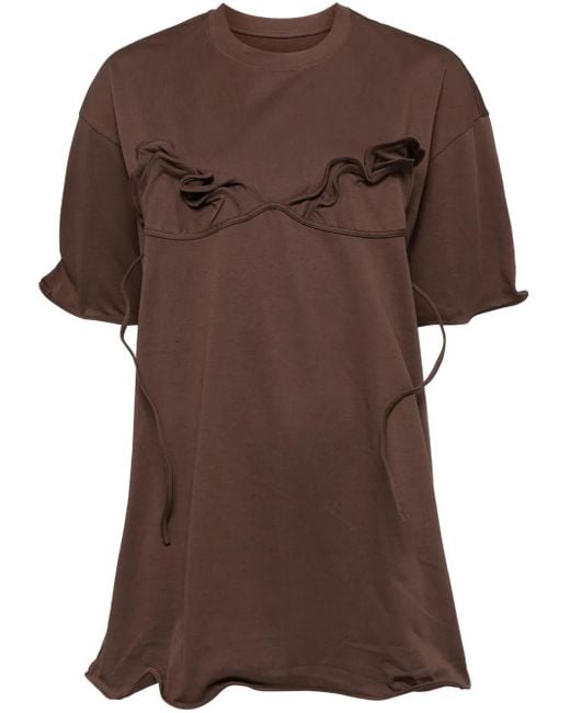 JNBY Brown Short-Sleeved T-Shirt