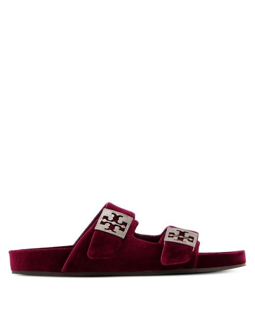 Tory Burch Red Mellow Pavé Sandals