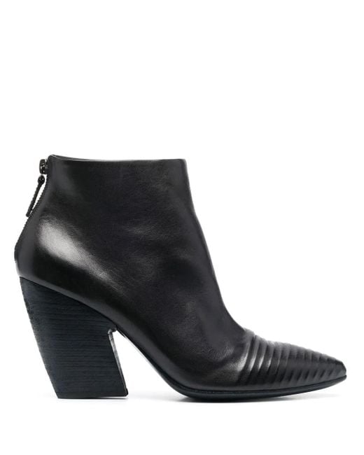 Marsèll Black Leather Ankle Boots