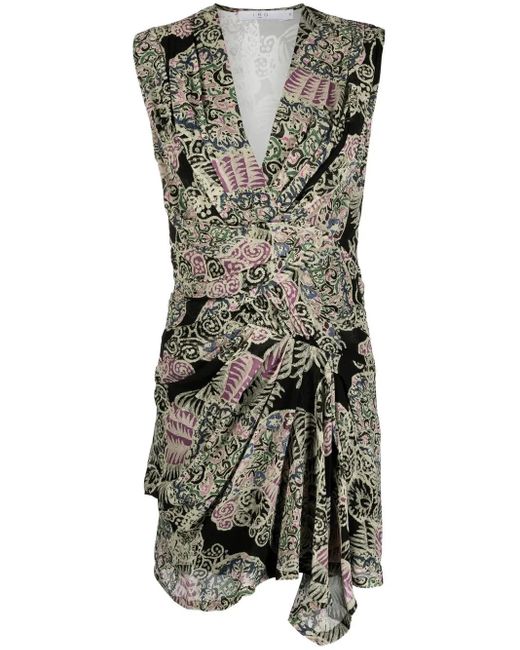 IRO Black Silk Short Dress