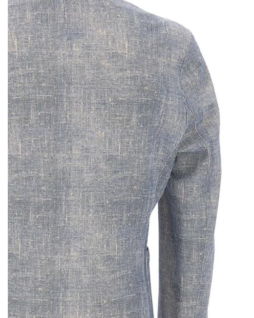 Bob Gray Honeycomb Texture Patch Pocket Blazer for men