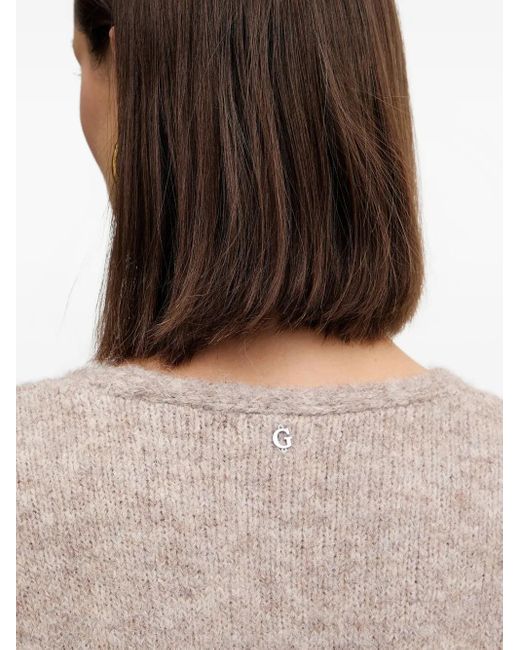 Guess Natural KIyoka Pullover mit V-Ausschnitt