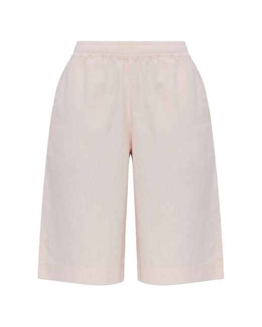 Rethinkit Studios White Dayflow Striped Shorts