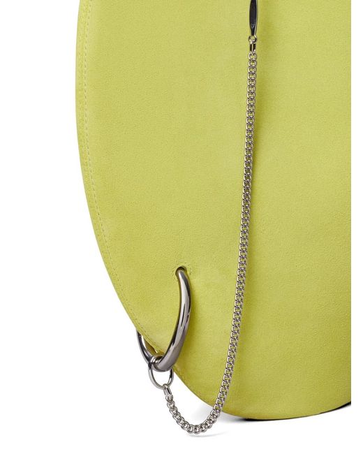 Tory Burch Green Pierced Soft Suede Bag