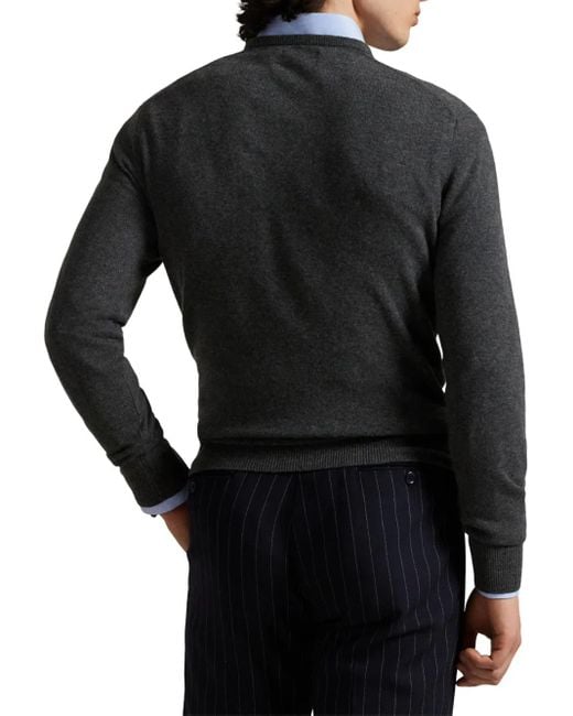 Polo Ralph Lauren Black Classic Wool Sweater for men