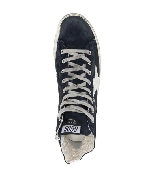 Golden Goose Deluxe Brand Blue Francy High-Top Sneakers for men
