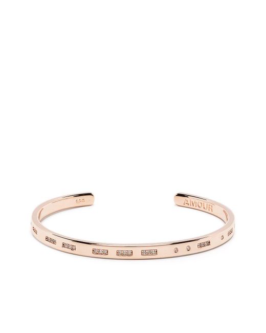 Apm Monaco Morse Code Open Cuff in White Lyst