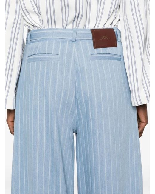 ROWEN ROSE Blue Wide-Leg Jeans