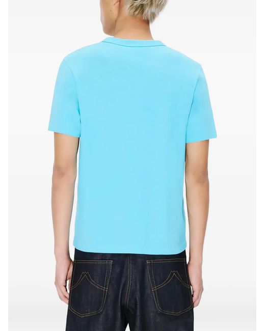 KENZO Blue Graphic Print T-Shirt for men