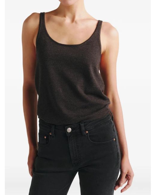 DL1961 Black Scoop-Neck Tank Top