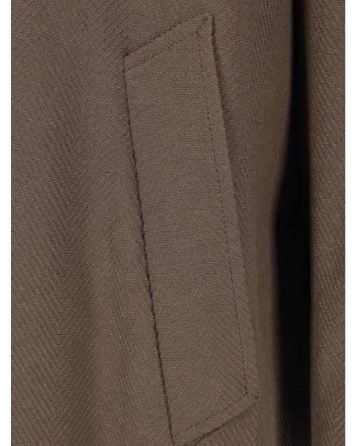 Magliano Brown Manteau Mi-Long Droit for men
