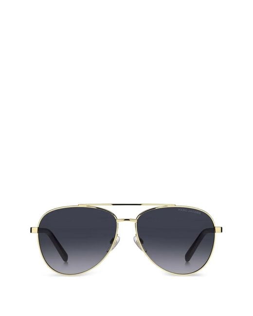 Marc Jacobs Blue Pilot-Frame Sunglasses