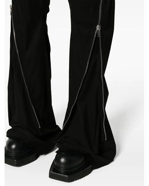 Rick Owens Black Bolan Banana High-Waist Slim Trousers for men