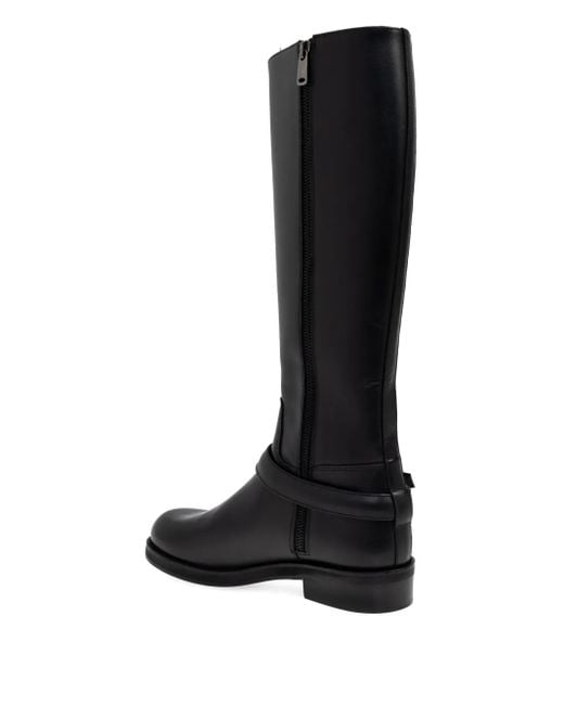 Coperni Black Buckle Strap Boots