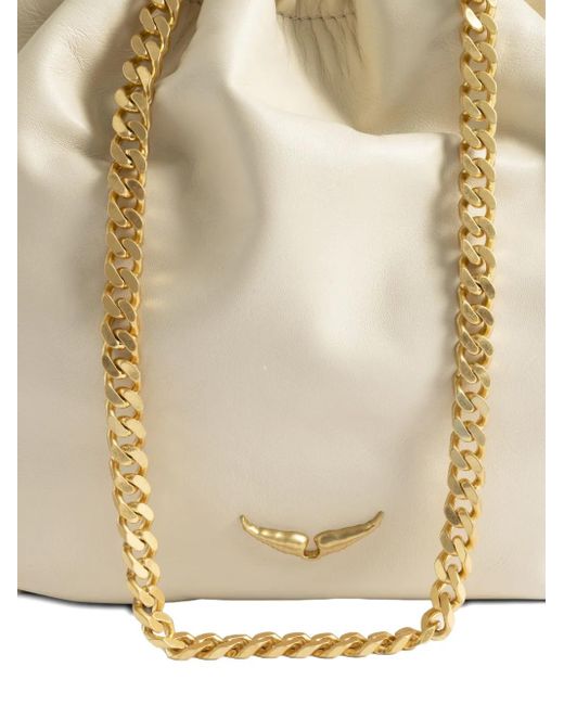 Zadig & Voltaire Tas Verfraaid Met Ketting En Trekkoord in het Metallic