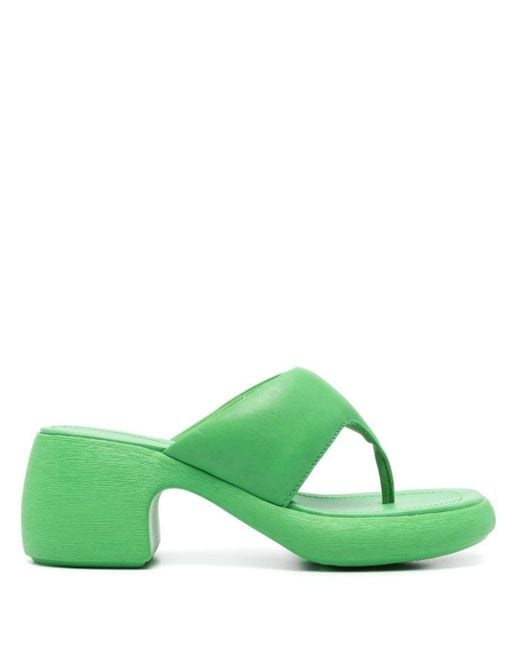 Camper Green Thelma 71mm Leather Sandals
