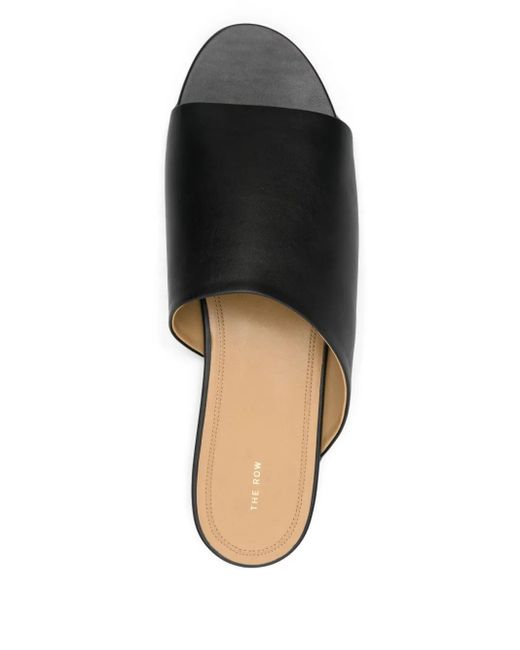 The Row Black Signum Sandals