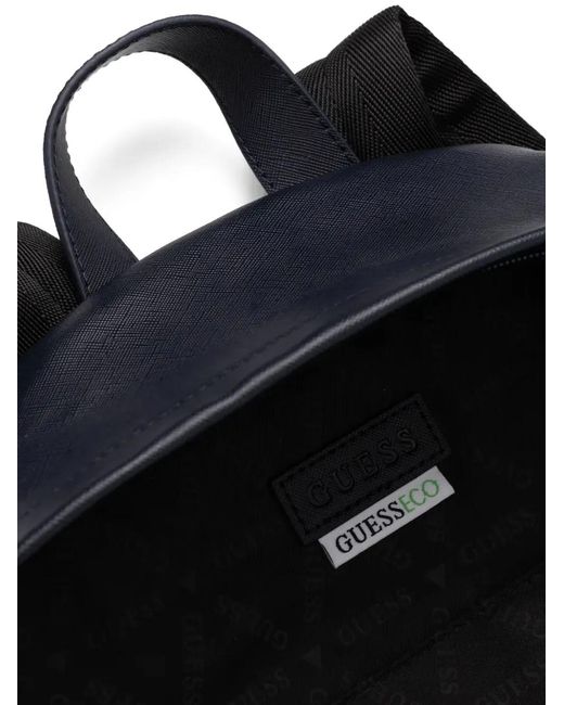 Guess Blue Certosa Textured Backpack for men