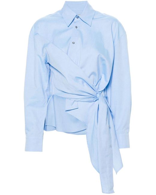 Camisa con diseño asimétrico Marques'Almeida de color Blue