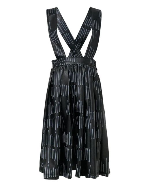 Abito Midi Filip Pagowski Con Stampa di COMME DES GARÇON BLACK in Black