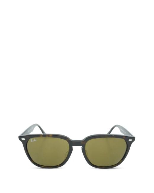 Ray-Ban Green Geometric-Frame Sunglasses