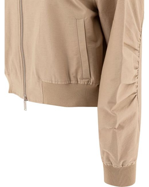 The Loom Natural Zip-Front Bomber Jacket
