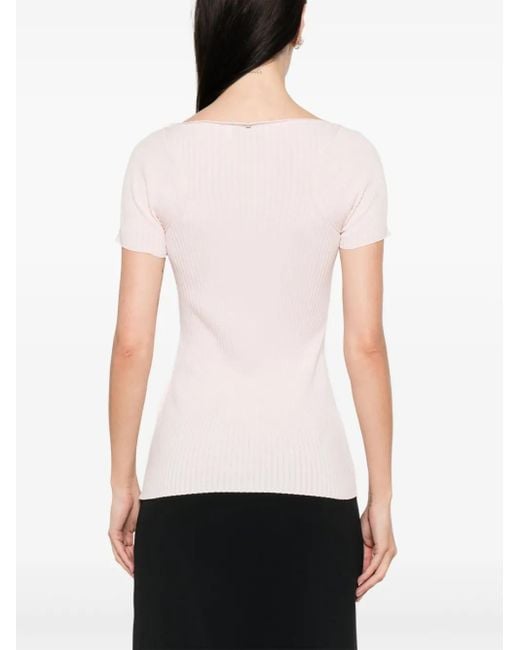 Sportmax Lastra Tシャツ Pink