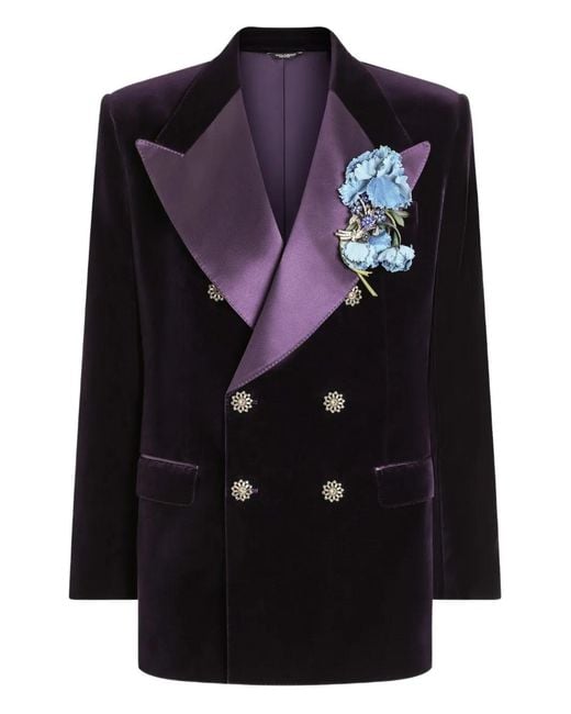 Chaqueta con doble botonadura Dolce & Gabbana de hombre de color Black