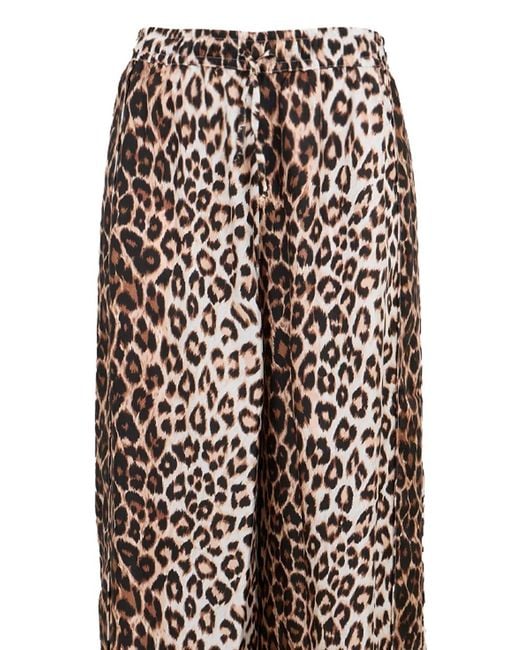 La Prestic Ouiston Natural Giudecca Panther-Print Trousers