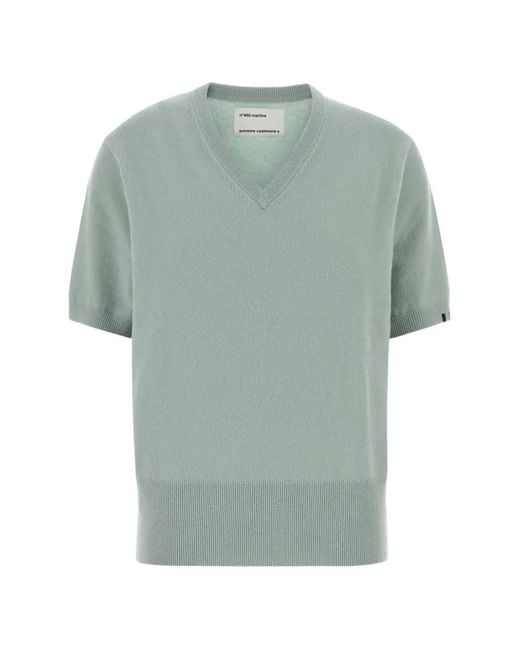 Extreme Cashmere Blue N°490 Martina V-Neck Sweater