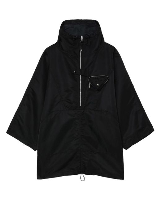 Toga Black Half-zip Hooded Jacket