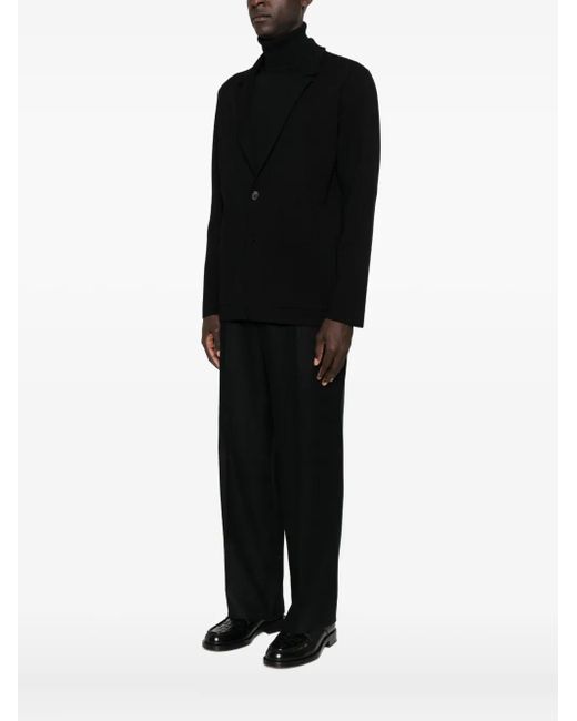Roberto Collina Black Buttoned Patch-Pocket Cardigan for men